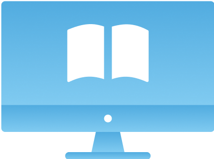 blue gradient desktop icon